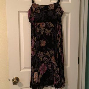 Size 12 lilac and grey colored cocktail dress